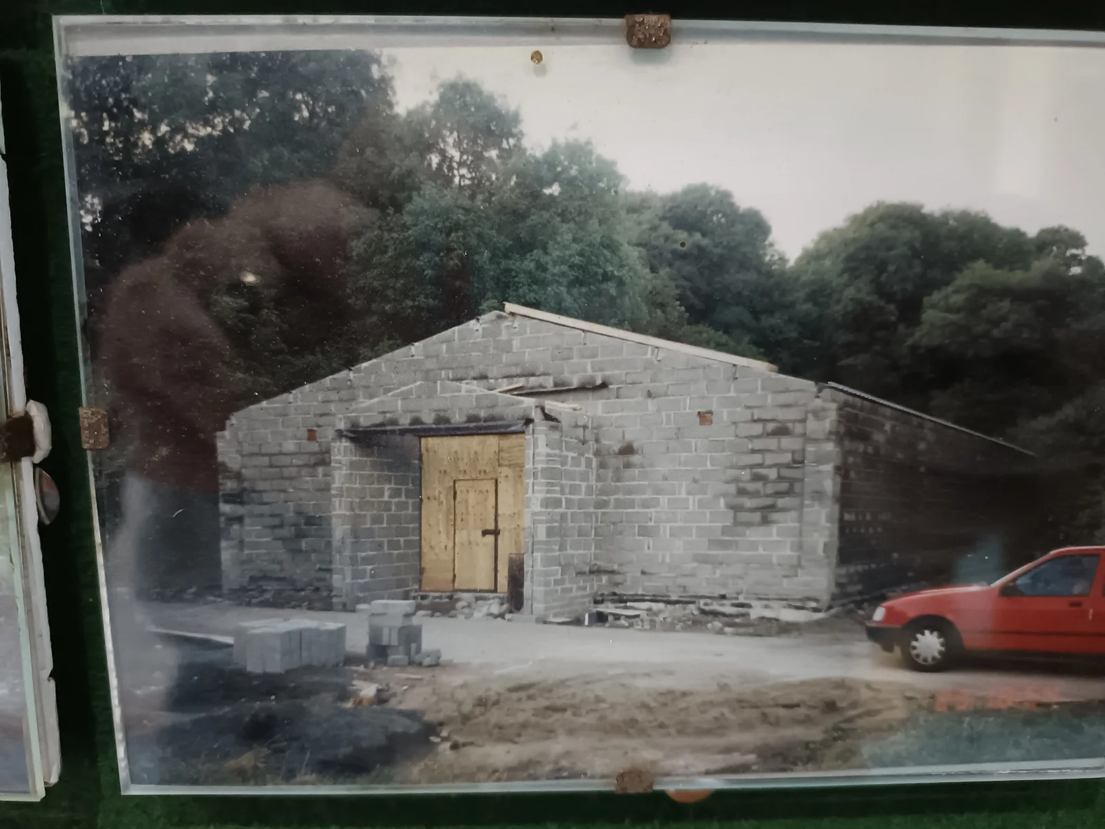 An archive photograph of the scout hut