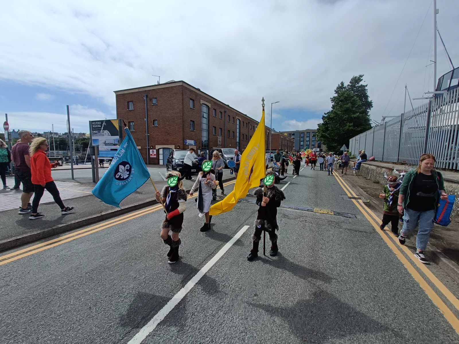 A parade through Milford Haven